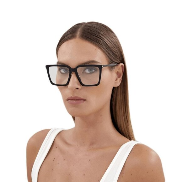 Saint Laurent SL474OPT 001 BRAND NEW Eyeglasses Black Square Unisex - Picture 5 of 12